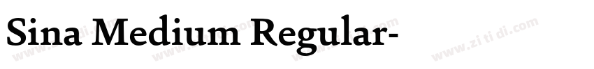 Sina Medium Regular字体转换